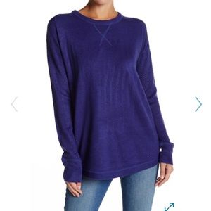 Sweet Romeo open stitch sweater Purple